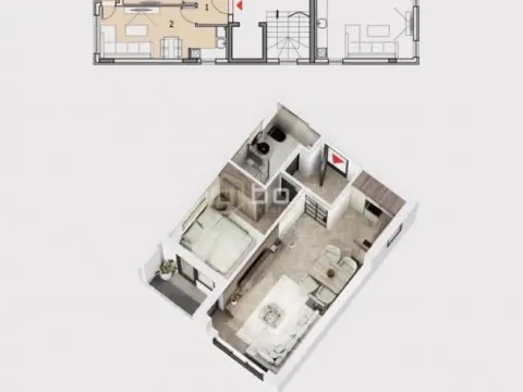 Sale, one bedroom apartment, 37m², Pantelej, Niš - image 2