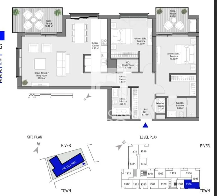 Prodaja, dvosoban stan, 115m², Savski Venac, Beograd