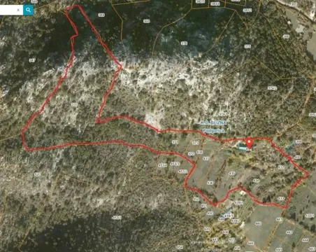 Katastarski snimak sa označenom granicom parcele. - image 3