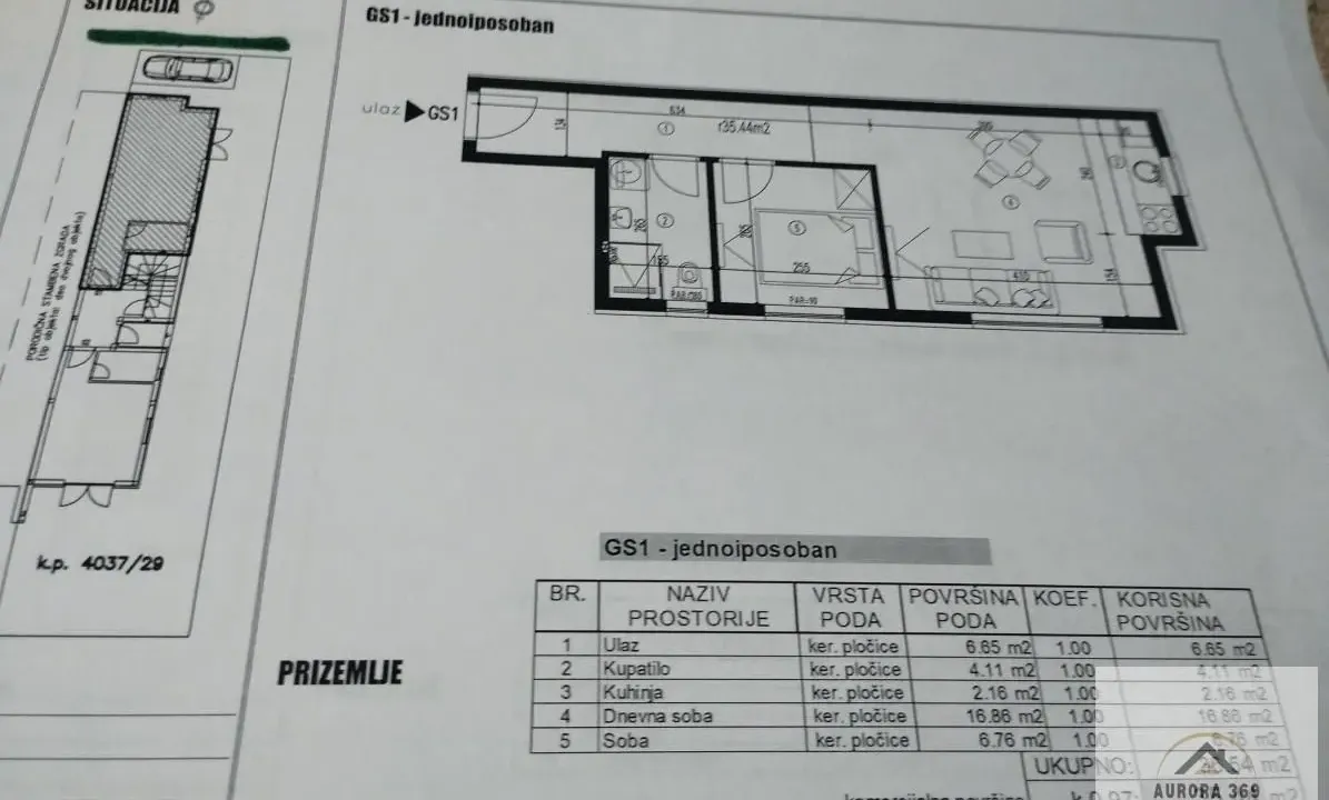 Prodaja, jednosoban stan, 35m², Veternik, Novi Sad Sve Podlokacije