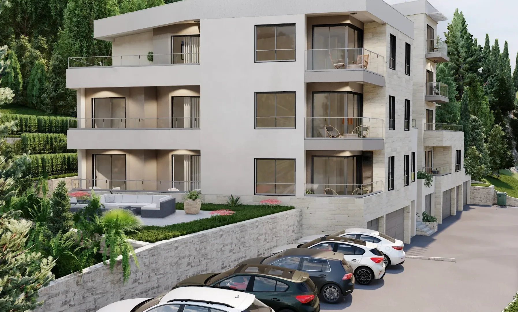 Prodaja, jednosoban stan, 42m², Donja Lastva, Tivat