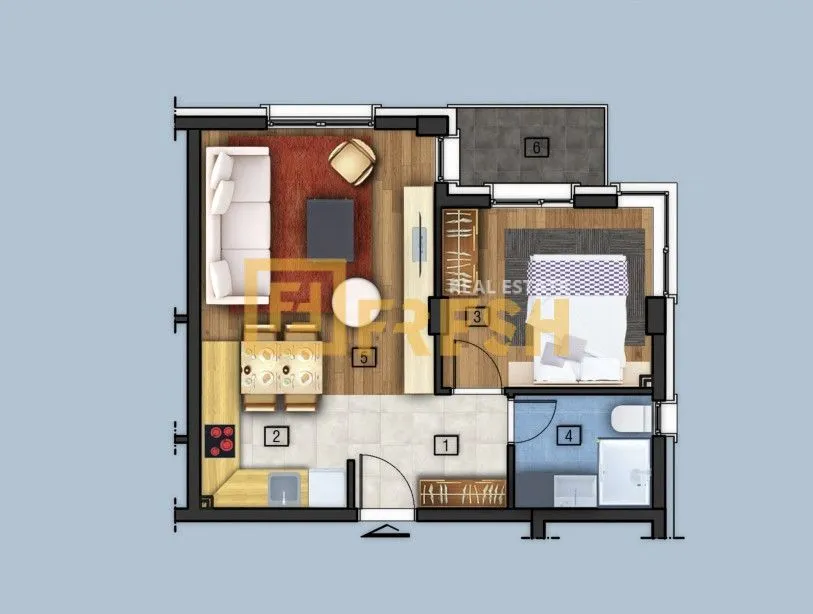 Sale, one bedroom apartment, 44m², Kolašin, Crna Gora