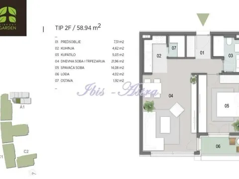 Stan in Novi Beograd Blok 65