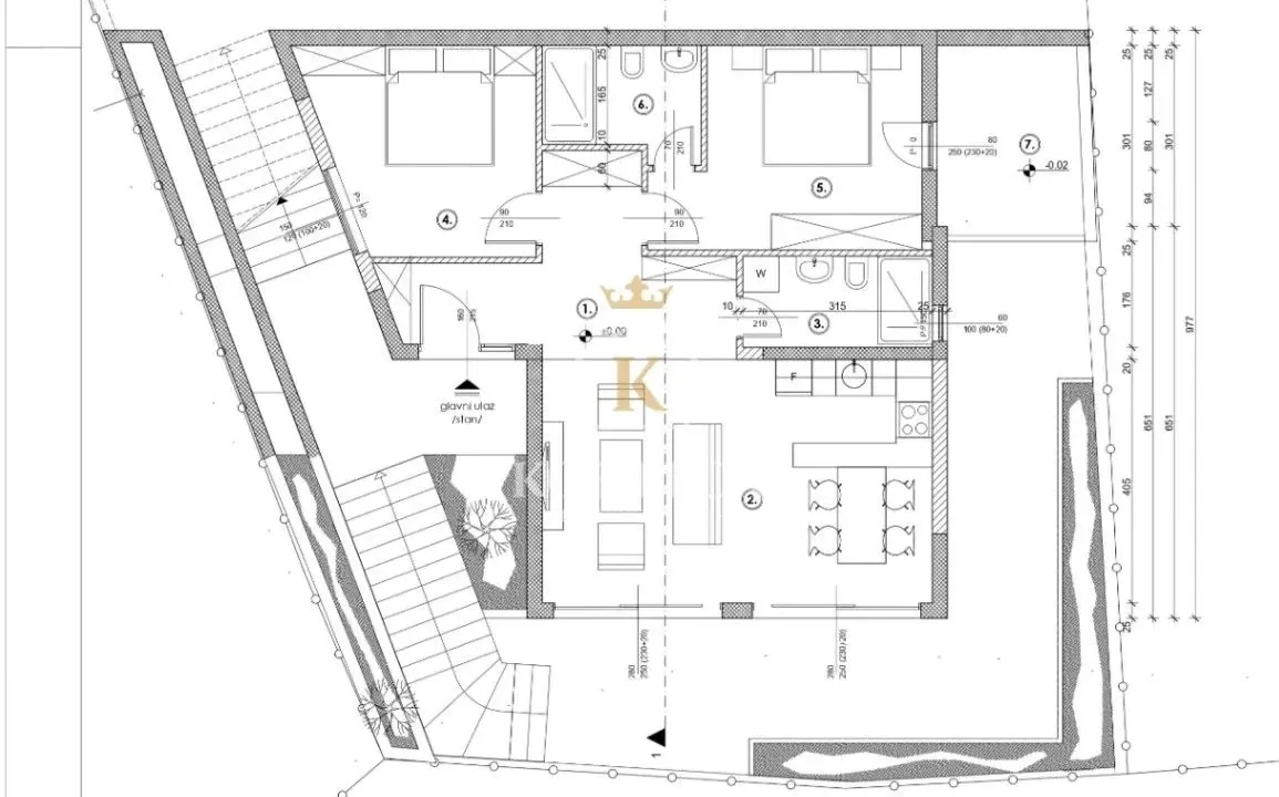 Sale, two bedroom apartment, 80m², Radovići, Tivat