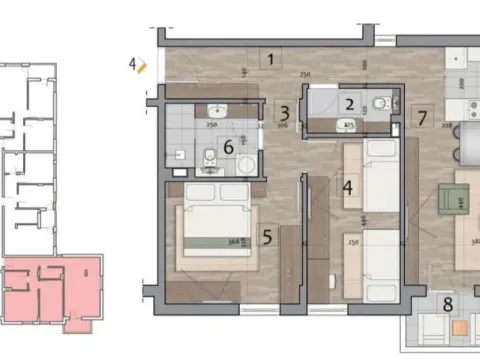 Prodaja, trosoban stan, 67m², Pantelej, Niš - image 2