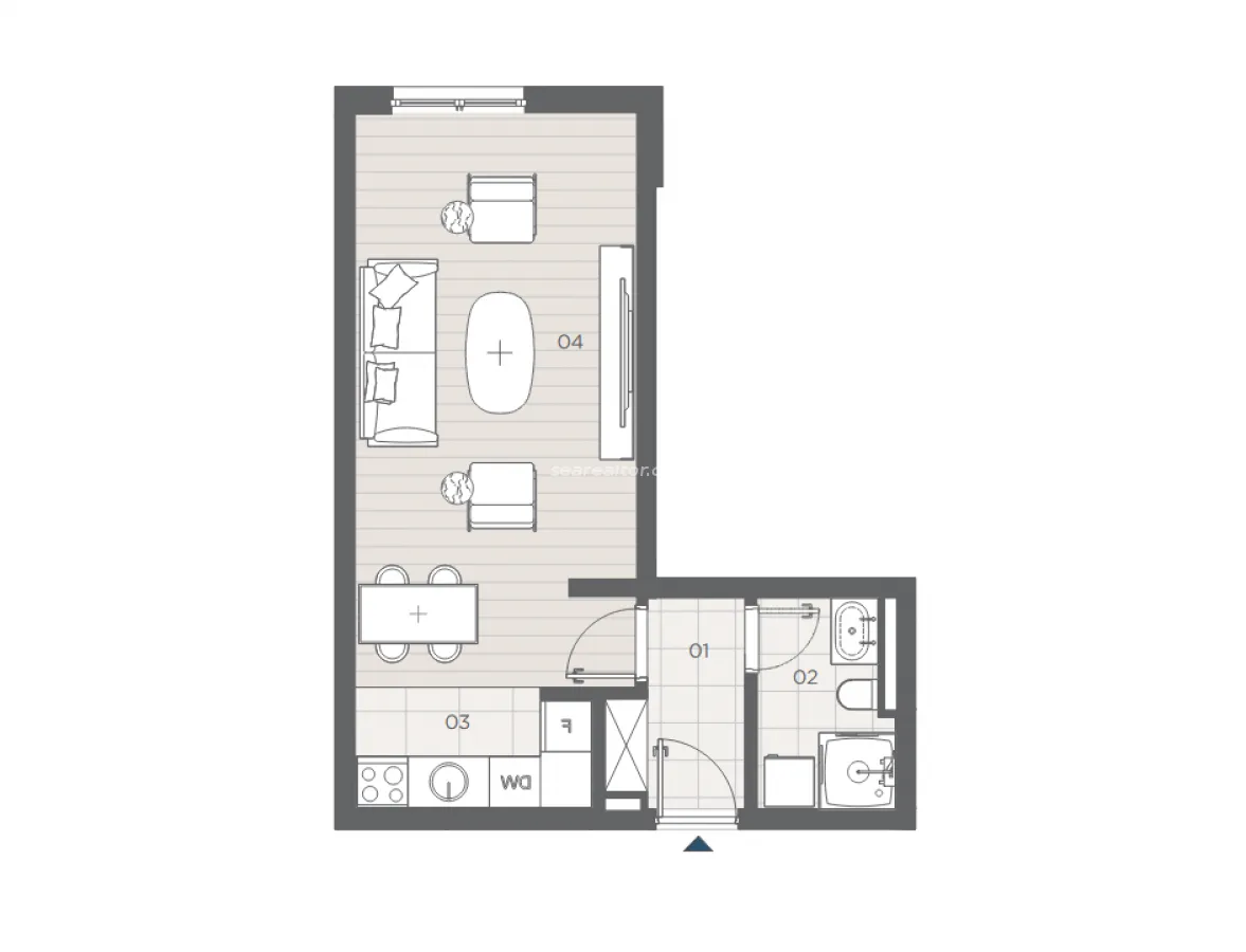 Prodaja, jednosoban stan, 52m², Radanovići, Kotor