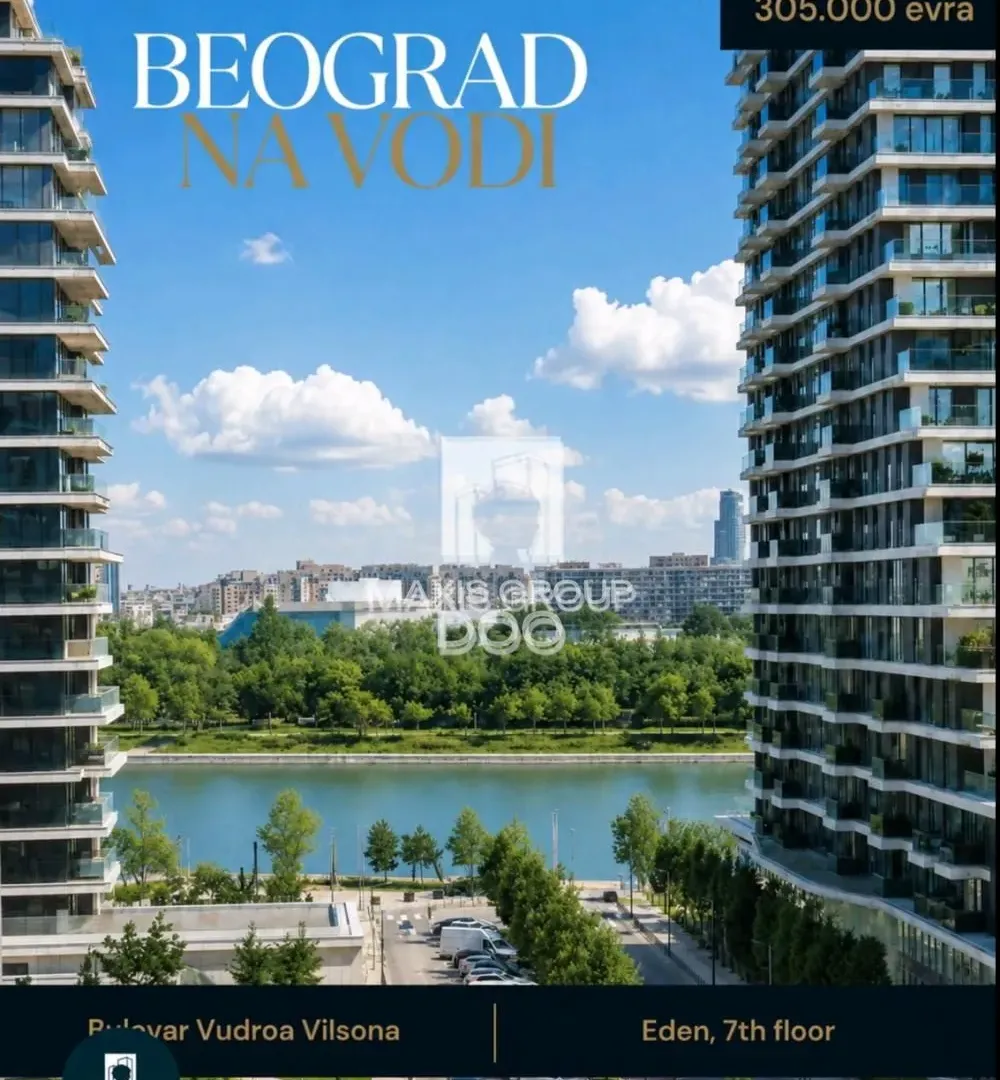 Sale, two bedroom apartment, 55m², Savski Venac, Beograd
