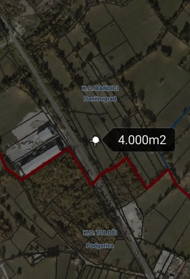 Izdavanje, plac, 4200m², Danilovgrad, Crna Gora