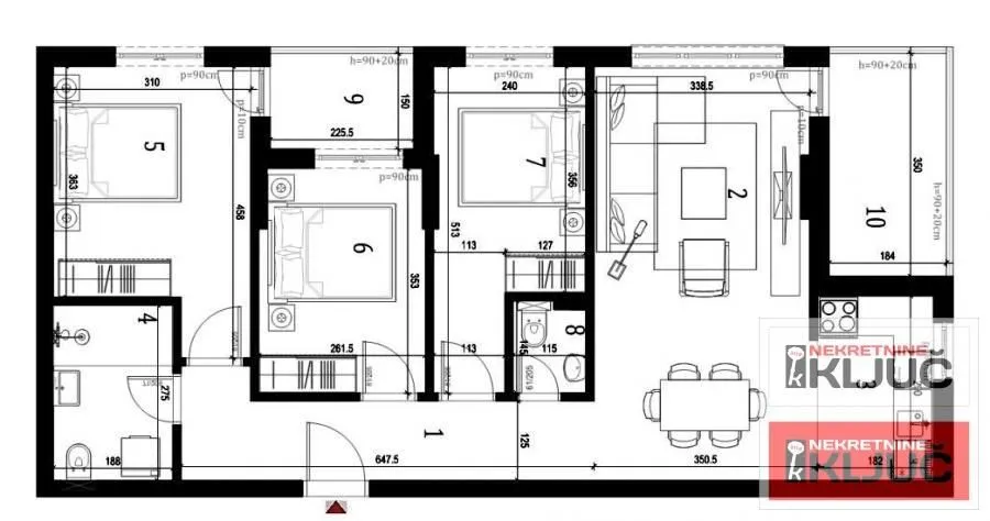 Sale, four bedroom apartment, 82m², Klisa, Novi Sad Sve Podlokacije
