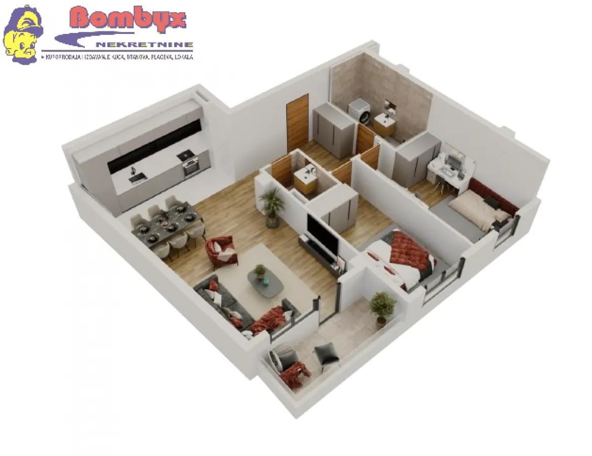 Prodaja, trosoban stan, 75m², Salajka, Novi Sad Sve Podlokacije