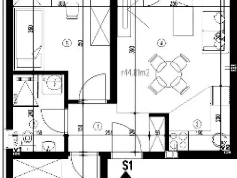 Sale, two bedroom apartment, 45m², Adice, Novi Sad Sve Podlokacije