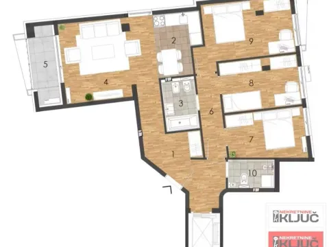 Prodaja, trosoban stan, 88m², Grbavica, Novi Sad Sve Podlokacije