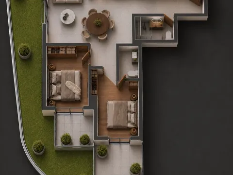 Sale, apartment, 77m², Bečići, Budva - image 3