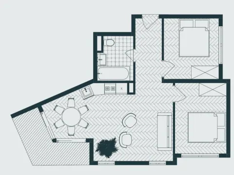 Prodaja, dvosoban stan, 56m², Donja Lastva, Tivat - image 7