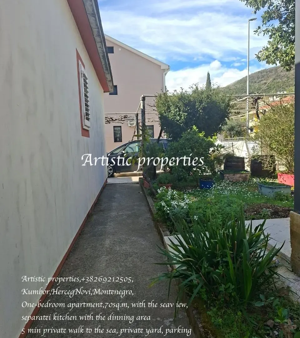 Izdavanje, jednosoban stan, 70m², Kumbor, Herceg Novi
