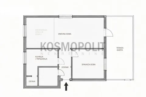 Floor plan of the apartment with room layout. - image 8