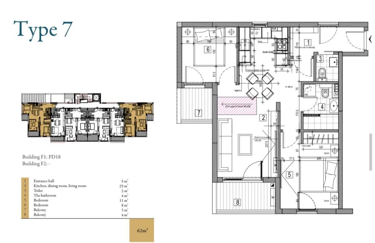 Sale, apartment, 62m², Dobrota, Kotor