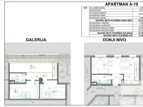Sale, four bedroom apartment, 74m², Kopaonik, Srbija - image 13