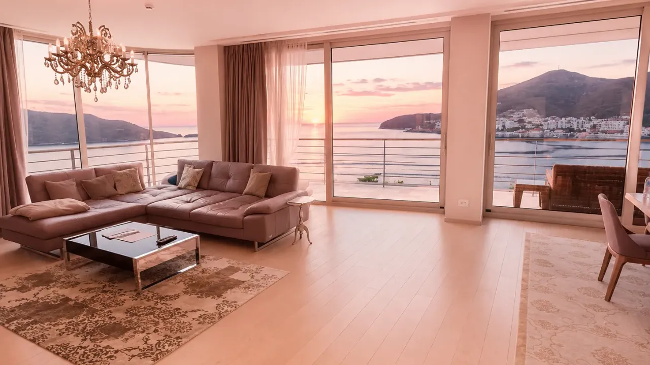 Rent, two bedroom apartment, 180m², Dukley Gardens, Budva
