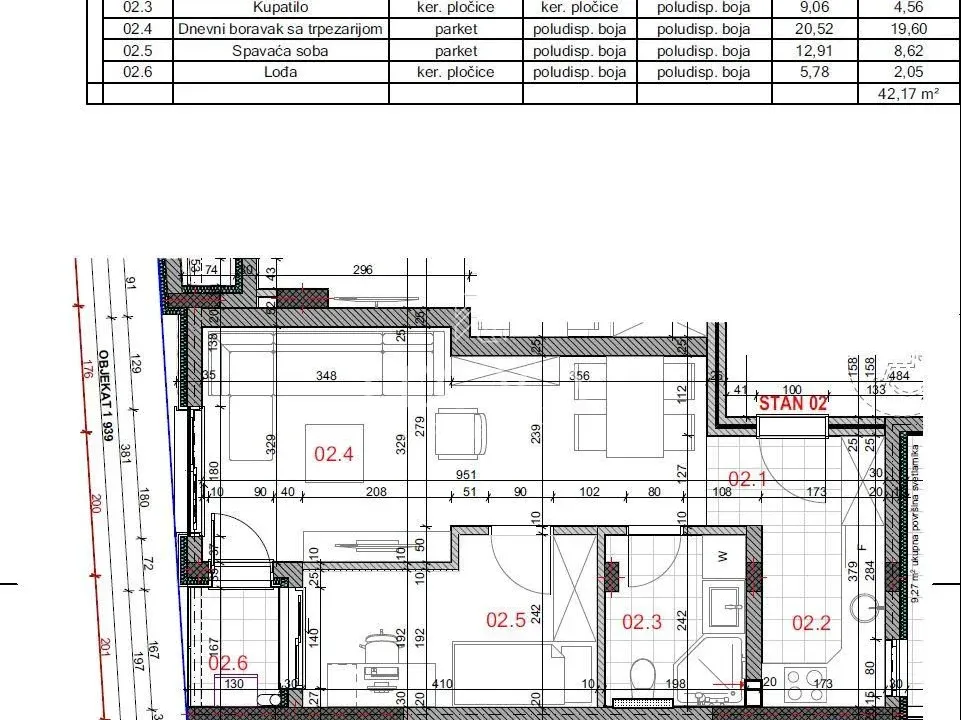 Prodaja, dvosoban stan, 42m², Centar, Pančevo