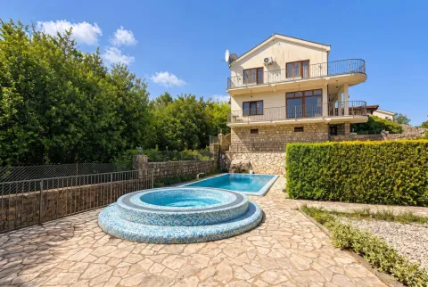 Exterior of the house with a swimming pool and jacuzzi in the yard. - image 10