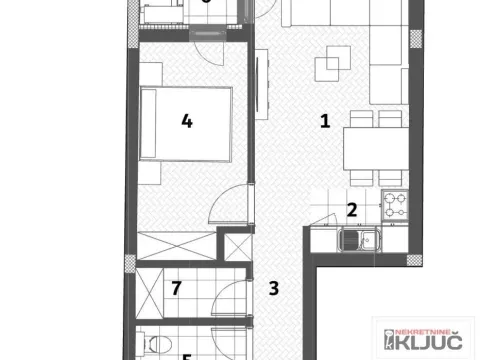 Prodaja, dvosoban stan, 52m², Bulevar patrijarha Pavla, Novi Sad Sve Podlokacije - image 5