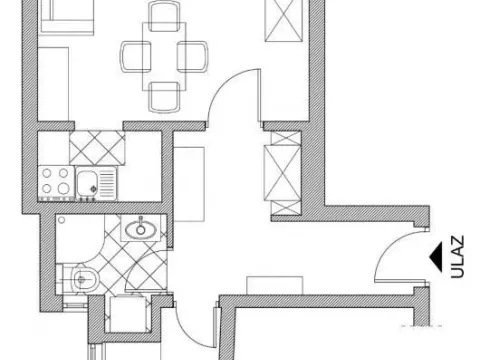 Rent, two bedroom apartment, 40m², Vračar Sve Podlokacije, Beograd - image 4