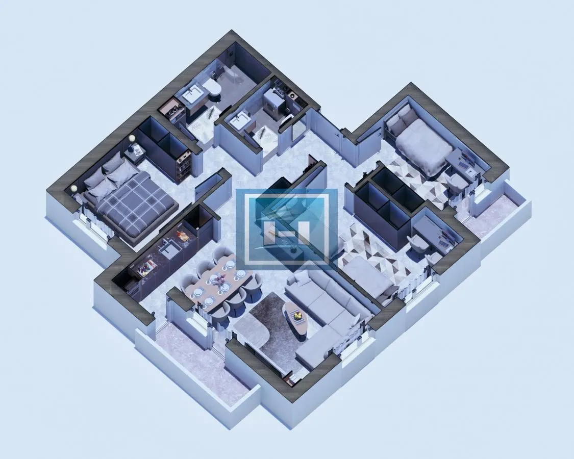 Sale, three bedroom apartment, 79m², Centar, Ćuprija