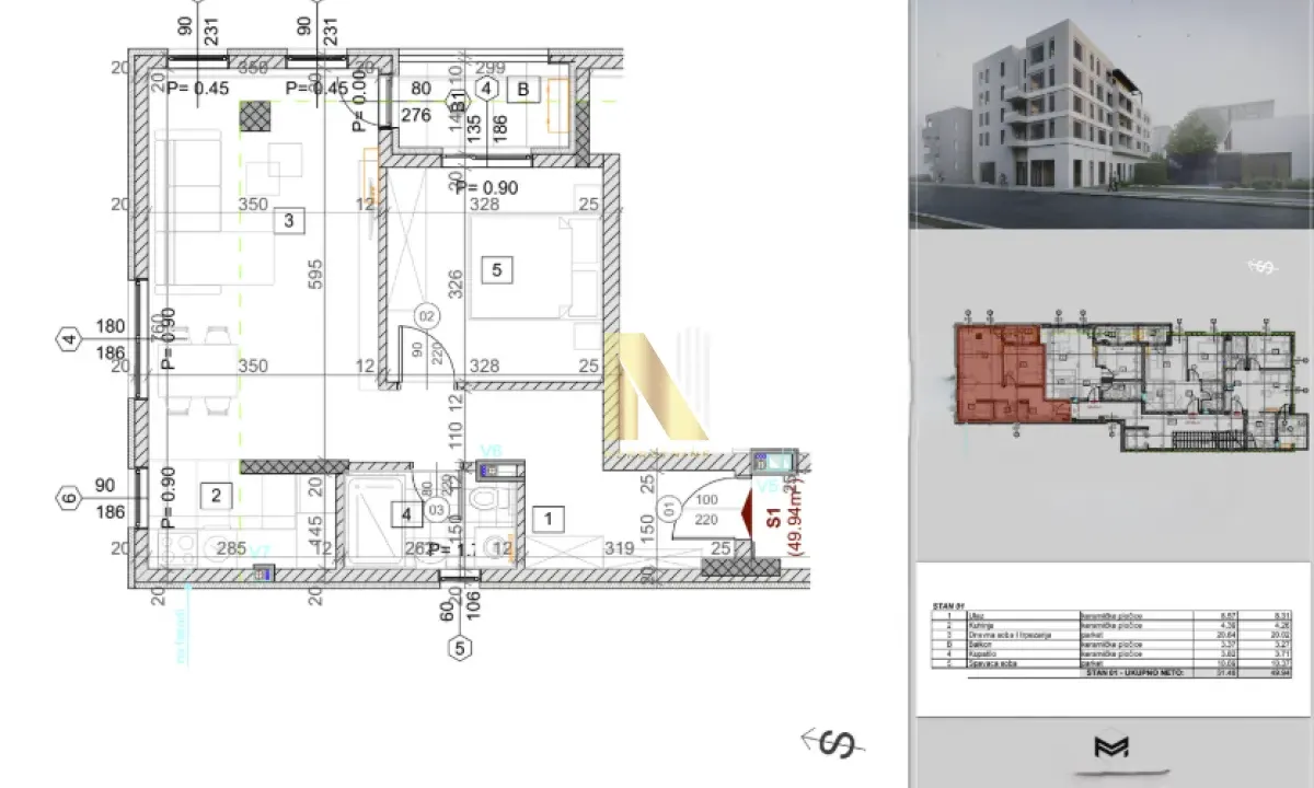 Prodaja, jednosoban stan, 51m², Grbavica, Novi Sad Sve Podlokacije