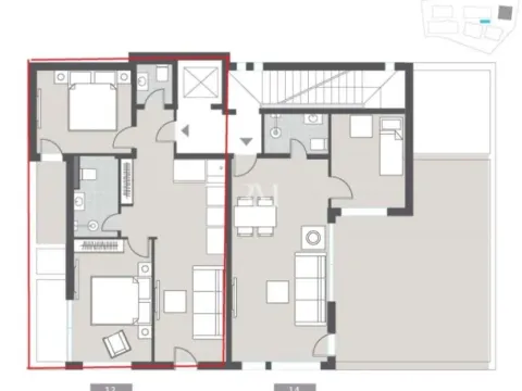 Prodaja, dvosoban stan, 58m², Mažina, Tivat - image 2