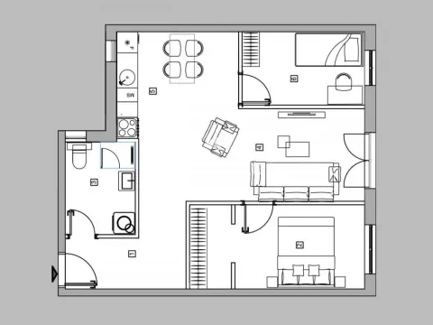 Sale, two bedroom apartment, 55m², Zvezdara Sve Podlokacije, Beograd - image 2