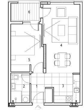 Prodaja, jednosoban stan, 44m², Medijana, Niš