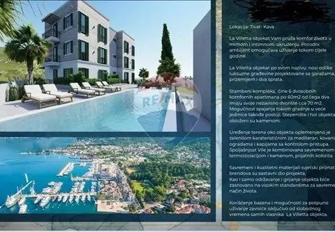 Sale, two bedroom apartment, 60m², Kavač, Kotor - image 2