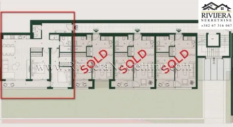 Prodaja, dvosoban stan, 87m², Mrčevac, Tivat - image 10