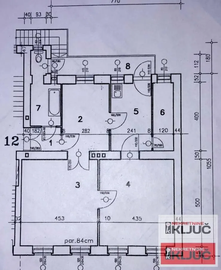 Sale, two bedroom apartment, 84m², Centar, Novi Sad