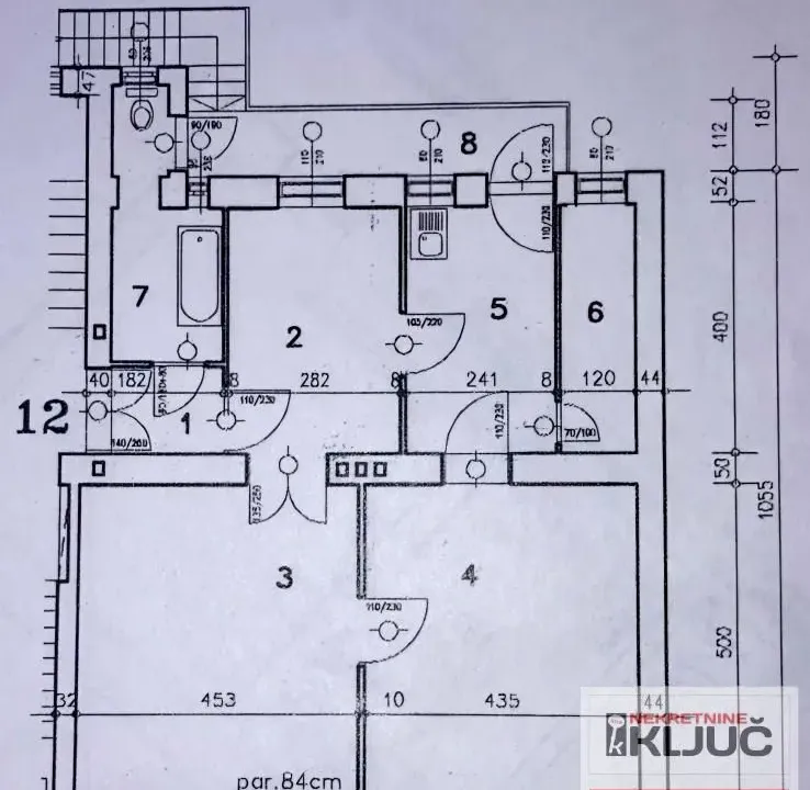 Sale, two bedroom apartment, 84m², Centar, Novi Sad