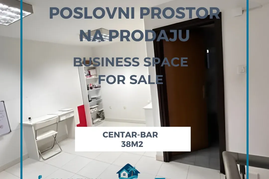Prodaja, poslovni prostor, 38m², Centar, Bar