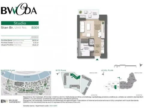 Prodaja, dvosoban stan, 34m², Savski Venac, Beograd - image 4