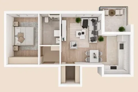 Prodaja, jednosoban stan, 51m², Zelenika, Podgorica - image 3