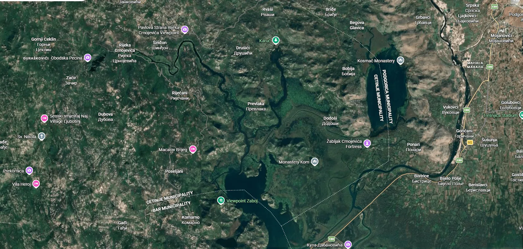 Prodaja, plac, 46324m², Cetinje, Crna Gora