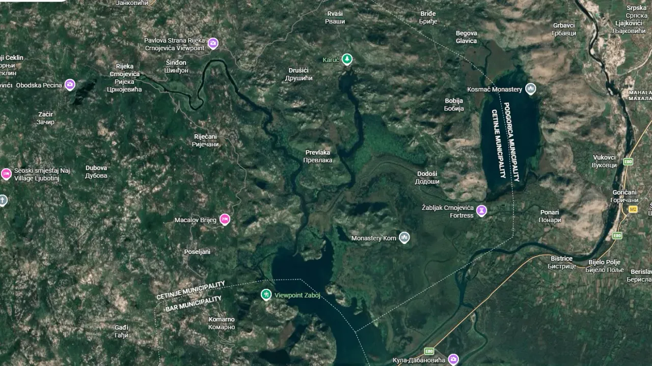 Sale, land lot, 46324m², Cetinje, Crna Gora