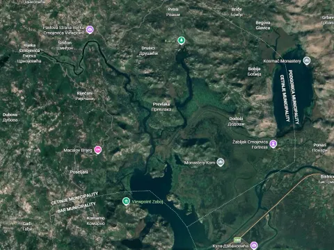 Zemljište in Cetinje