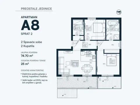 Prodaja, jednosoban stan, 58m², Dobrota, Kotor - image 6