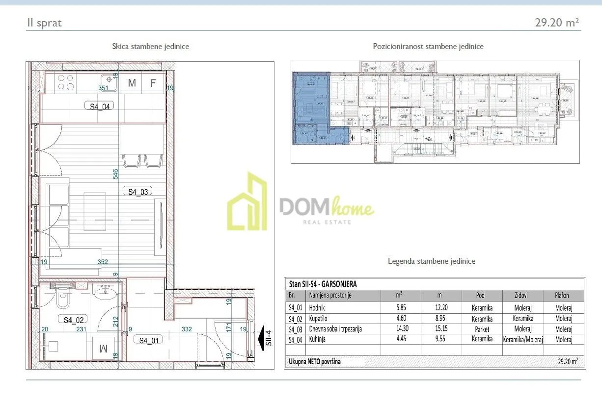 Prodaja, garsonjera, 29m², Momišići, Podgorica