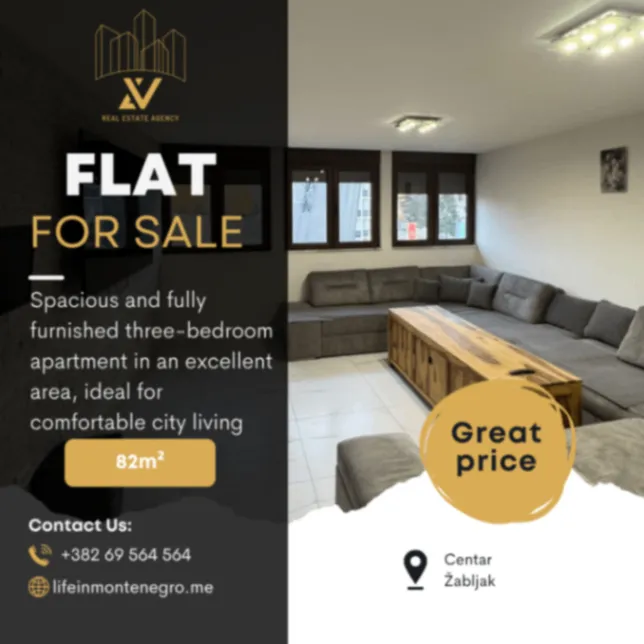 Prodaja, trosoban stan, 82m², Centar, Žabljak