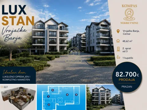 Prodaja, jednosoban stan, 48m², Centar, Vrnjačka Banja - image 1