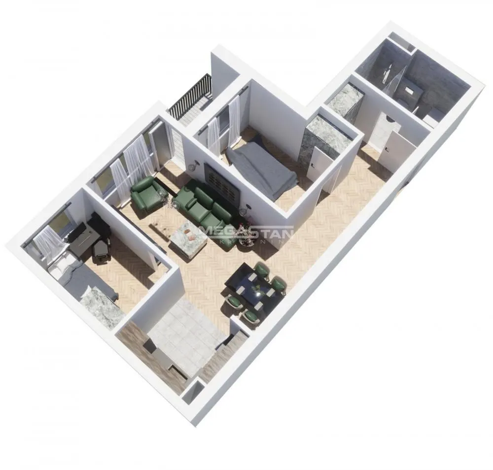 Sale, three bedroom apartment, 65m², Veliki Mokri Lug, Zvezdara Sve Podlokacije