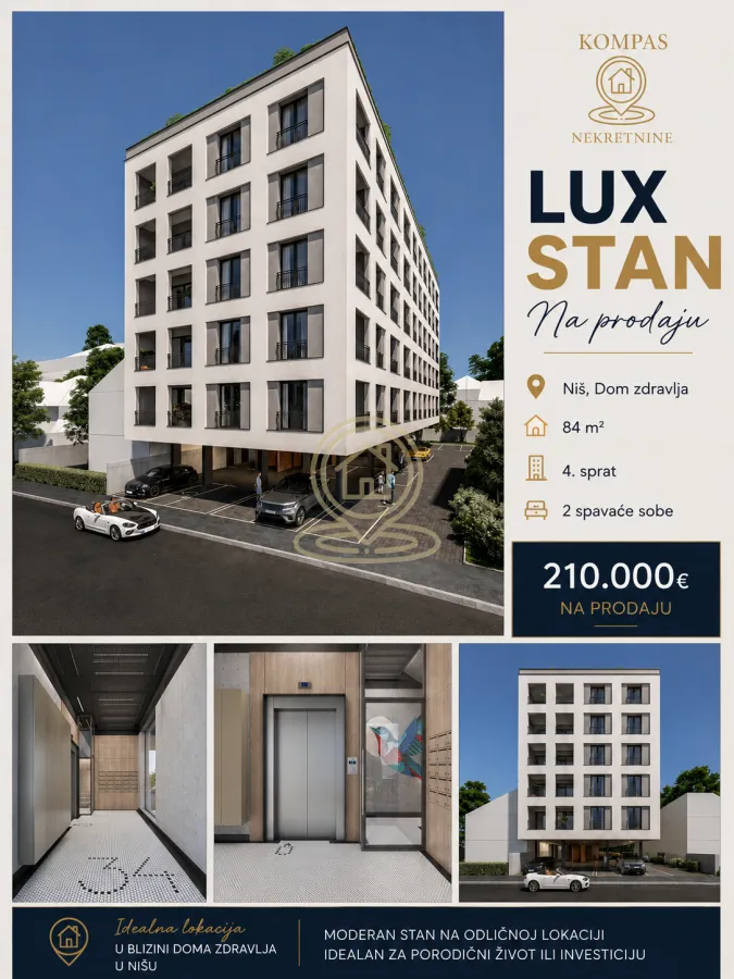 Prodaja, trosoban stan, 84m², Medijana, Niš