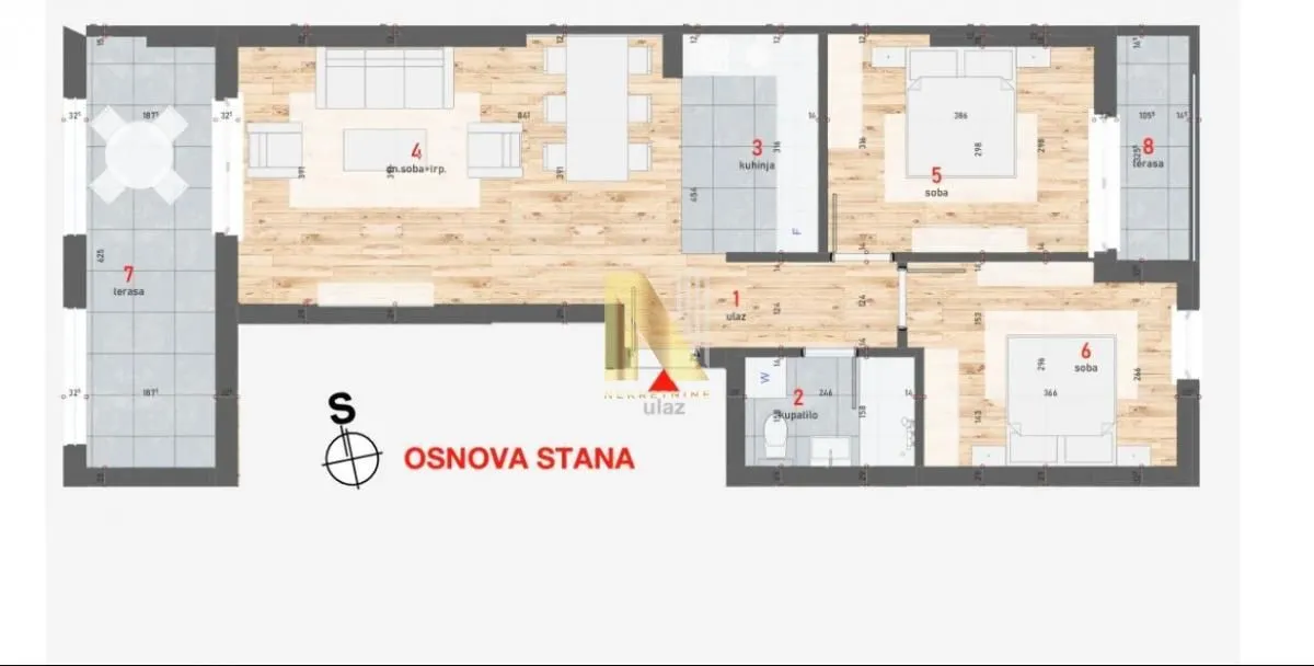 Prodaja, trosoban stan, 75m², Centar, Novi Sad