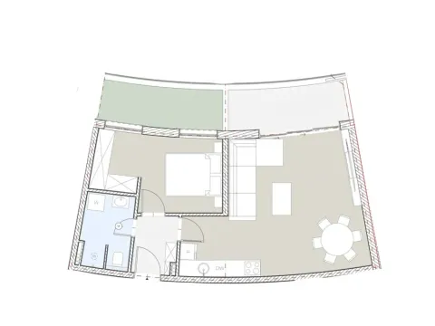 Sale, one bedroom apartment, 55m², Bečići, Budva - image 1